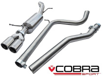 Skoda Fabia VRS 1.4 TSI 10- Catback Sportavgassystem (Ej Ljuddämpat) (Inklusive Race-pipes) Cobra Sport